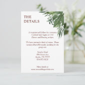 Lush Exotic Tropical Palm Blätter Begleitkarte (Stehend Vorderseite)