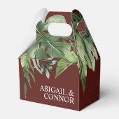 Lush Exotic Tropical Palm Blätter Geschenkschachtel (Rückseite)