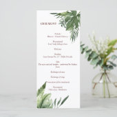 Lush Exotic Tropical Palm Blätter Programm (Stehend Vorderseite)
