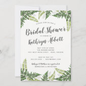Lush Fern Tropical Botanical Wedding Brautparty Einladung (Vorderseite)