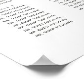 Lush Fern Tropical Botanical Wedding Suite Poster (Ecke)