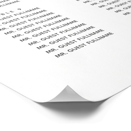 Lush Fern Tropical Botanical Wedding Suite Poster (Ecke)