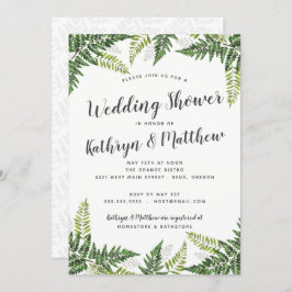 Lush Fern Tropical Paares Polterabend Einladung