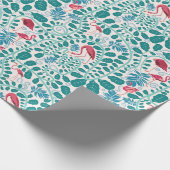 Lush Flamingo Dschungelmuster *Soft Breeze* Geschenkpapier (Ecke)