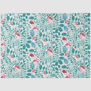 Lush Flamingo Dschungelmuster *Soft Breeze* Seidenpapier