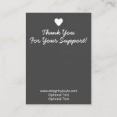 Lush Floral Border Necklace & Earring Display Visitenkarte (Rückseite)