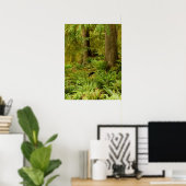 Lush Forest & Ferns | Ecola Staat Park, Oregon Poster (Heimbüro)