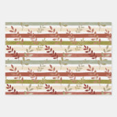 Lush Fresh Colorful Botanical Watercolor TMF26 Geschenkpapier Set (Vorderseite)