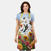 Lush Garden Blooms Schürze (Getragen)