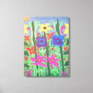 Lush Garden Blorale Kunst, Dichtung und Musik Leinwanddruck