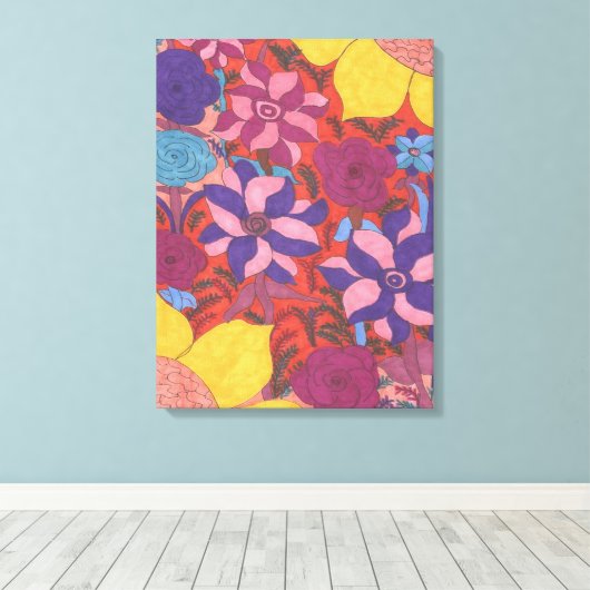 Lush Garden Boho Art Canvas Leinwanddruck (Insitu (Holzboden))