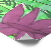 Lush Garden Boho Folkloreposter Kunst, Dichtung un Poster (Ecke)