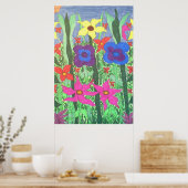 Lush Garden Boho Folkloreposter Kunst, Dichtung un Poster (Küche)