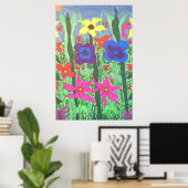 Lush Garden Boho Folkloreposter Kunst, Dichtung un Poster (Heimbüro)