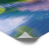 Lush Garden mit Atemberaubendem Sakura Poster (Ecke)