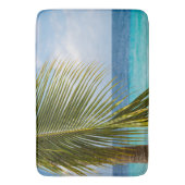 Lush Glam Palm Ocean 1 Badematte (Vorderseite Vertikal)