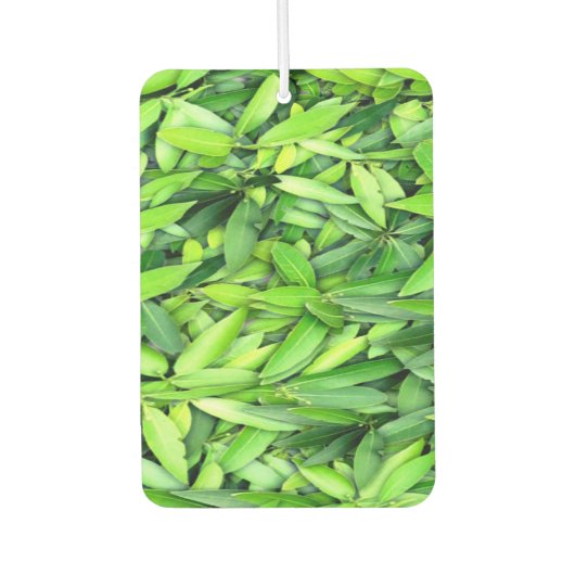 Lush Green Blätter Pattern - Natur botanisch Autolufterfrischer (Vorderseite)