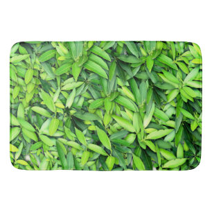 Lush Green Blätter Pattern - Natur botanisch Badematte