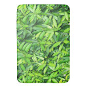 Lush Green Blätter Pattern - Natur botanisch Badematte (Vorderseite Vertikal)