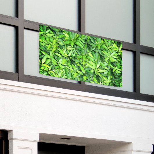 Lush Green Blätter Pattern - Natur botanisch Banner (Äußeres Gebäude)