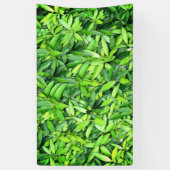 Lush Green Blätter Pattern - Natur botanisch Banner (Vertikal)