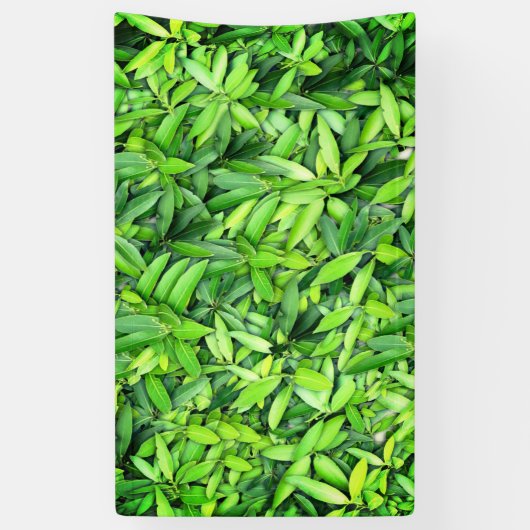 Lush Green Blätter Pattern - Natur botanisch Banner (Vertikal)