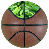 Lush Green Blätter Pattern - Natur botanisch Basketball (Rechts)