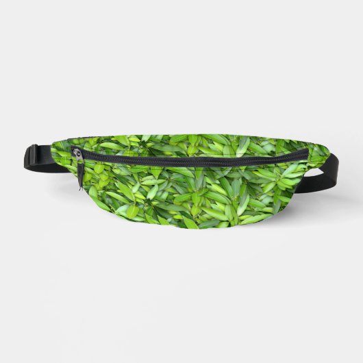 Lush Green Blätter Pattern - Natur botanisch Bauchtasche (Vorderseite)