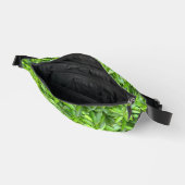 Lush Green Blätter Pattern - Natur botanisch Bauchtasche (Offen)