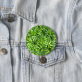 Lush Green Blätter Pattern - Natur botanisch Button (Beispiel)