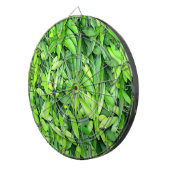 Lush Green Blätter Pattern - Natur botanisch Dartscheibe (Vorderseite rechts)