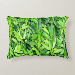 Lush Green Blätter Pattern - Natur botanisch Dekokissen