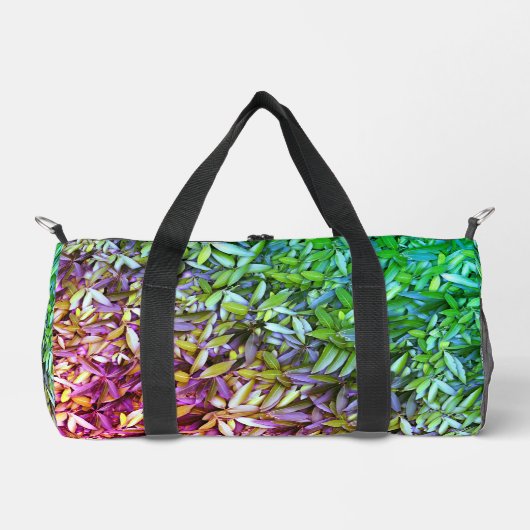 Lush Green Blätter Pattern - Natur botanisch Duffle Bag (Vorderseite)