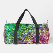 Lush Green Blätter Pattern - Natur botanisch Duffle Bag (Rückseite)