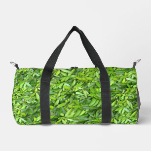 Lush Green Blätter Pattern - Natur botanisch Duffle Bag