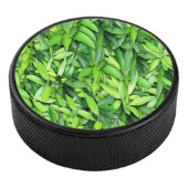 Lush Green Blätter Pattern - Natur botanisch Eishockey Puck (3/4)