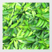 Lush Green Blätter Pattern - Natur botanisch Fensteraufkleber (Blatt)