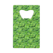 Lush Green Blätter Pattern - Natur botanisch Geldbeutel Flaschenöffner (Rückseite)