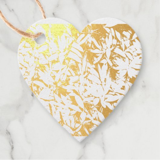 Lush Green Blätter Pattern - Natur botanisch Geschenkanhänger (Vorderseite)