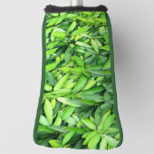 Lush Green Blätter Pattern - Natur botanisch Golf Headcover (Rotieren 90)