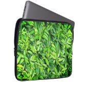 Lush Green Blätter Pattern - Natur botanisch Laptopschutzhülle (Vorne Rechts)