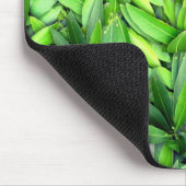 Lush Green Blätter Pattern - Natur botanisch Mousepad (Ecke)