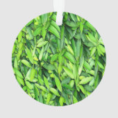 Lush Green Blätter Pattern - Natur botanisch Ornament (Rückseite)