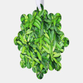 Lush Green Blätter Pattern - Natur botanisch Ornament Karte (Linke Ecke)