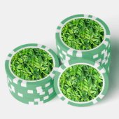 Lush Green Blätter Pattern - Natur botanisch Pokerchips (Stapel)