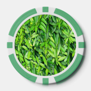 Lush Green Blätter Pattern - Natur botanisch Pokerchips