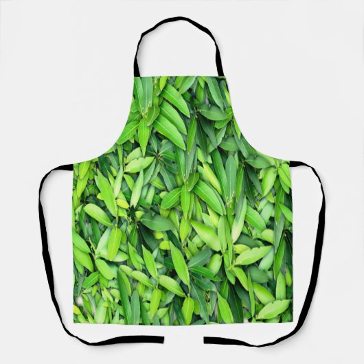 Lush Green Blätter Pattern - Natur botanisch Schürze (Vorderseite)