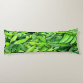 Lush Green Blätter Pattern - Natur botanisch Seitenschläferkissen (Rückseite)