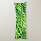 Lush Green Blätter Pattern - Natur botanisch Seitenschläferkissen (Rückseite (Vertikal))