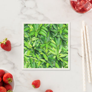 Lush Green Blätter Pattern - Natur botanisch Serviette